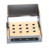 Подставка для инстр. эндодонтических Mini Bur Stand /Type B, серебро, 12 шт (RA) 45 х 32 х 25  