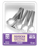 1.387 Полоски (лопатка) сепарационные контурные средние 7мм, 12шт лопатка ТОР ВМ 